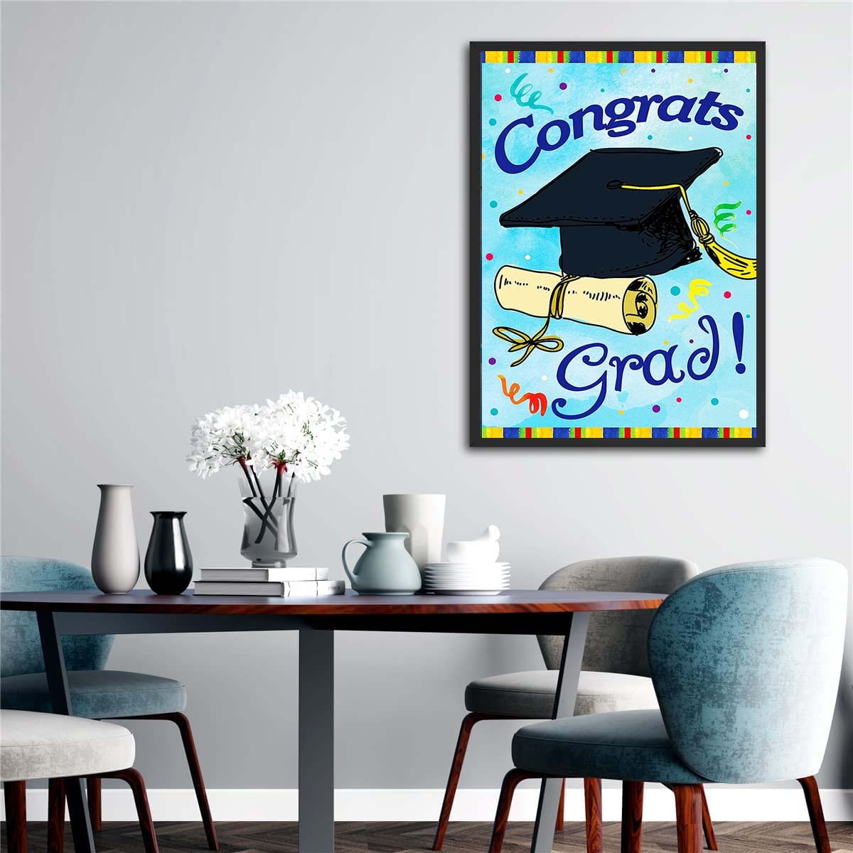 Diamond Painting Kits,Congrats Grad Graduation Cap and Diploma